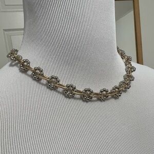 Elegant Gold and Silver tone Women's Necklace